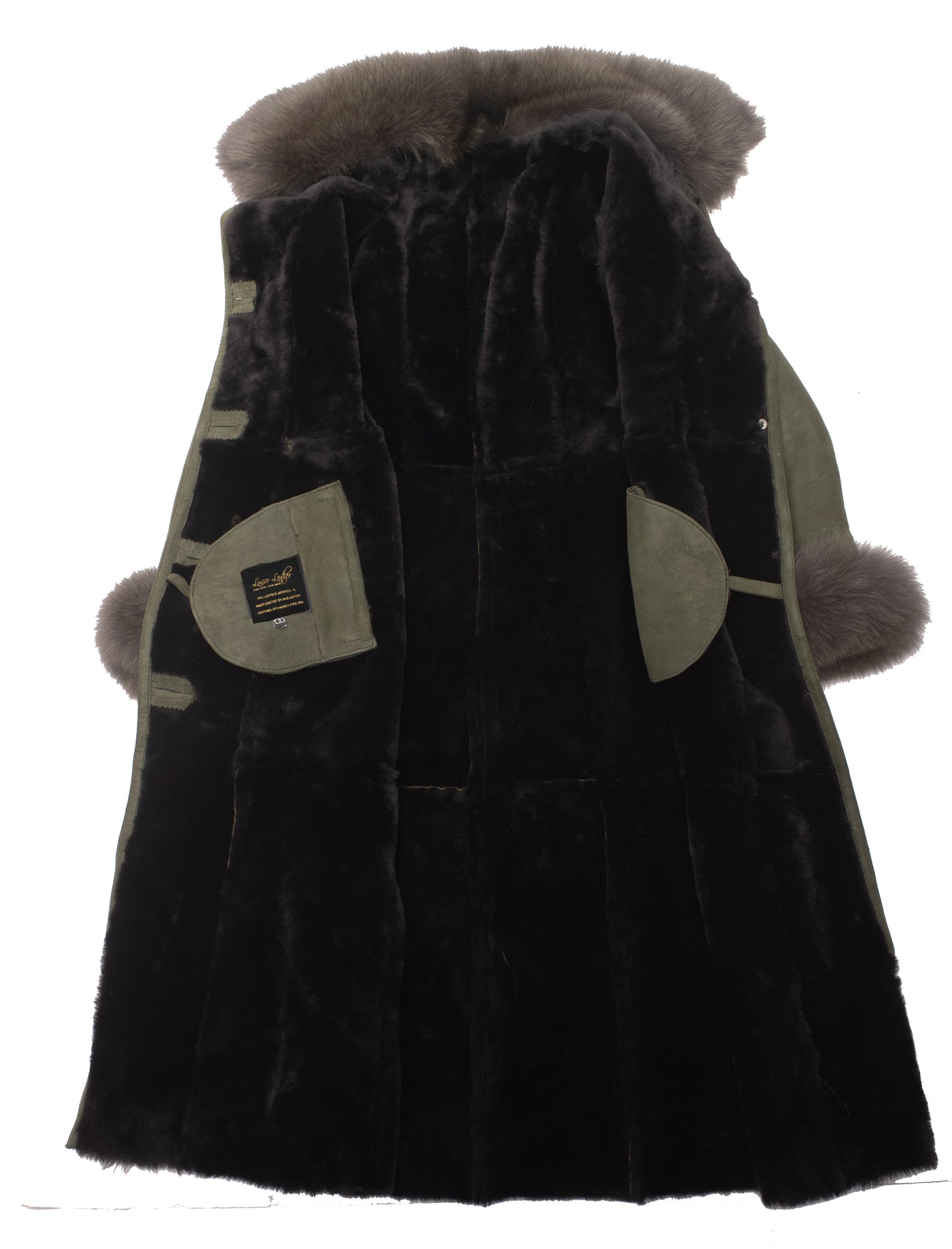 Soft Caitlan's Shearling Sheepskin Long Coat for Women