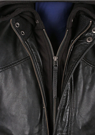 Stylish Black Leather Jacket for Men