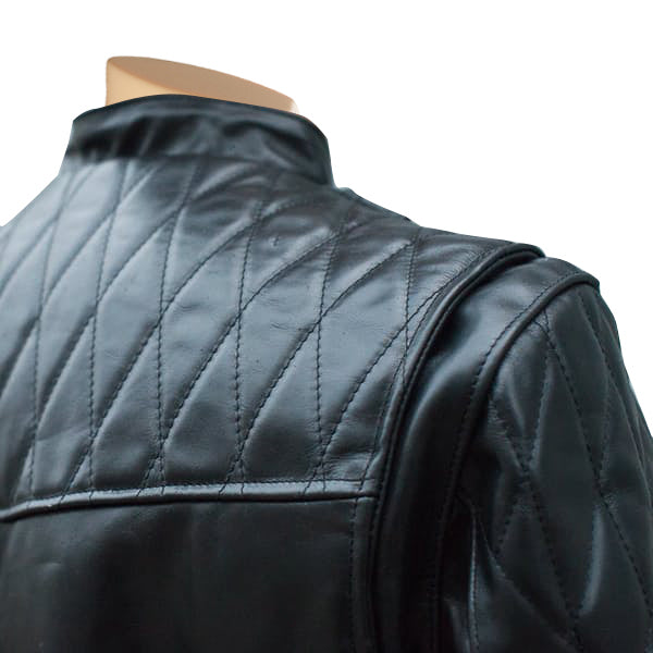 Stylish Brandford Comfortable quilted stitched Biker leather jacket
