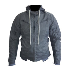 Women's Utility Air Ventilation and Hooded Breathable and Waterproof Textile Motorcycle Jacket with armor protectors